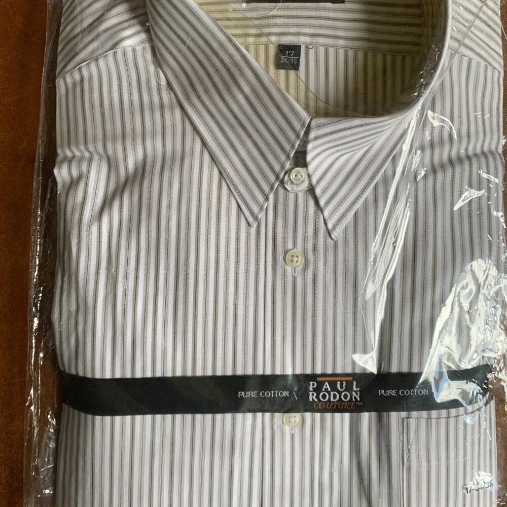 Paul Rodon Men's Dress Shirt 17 Neck 34/35 Sleeve